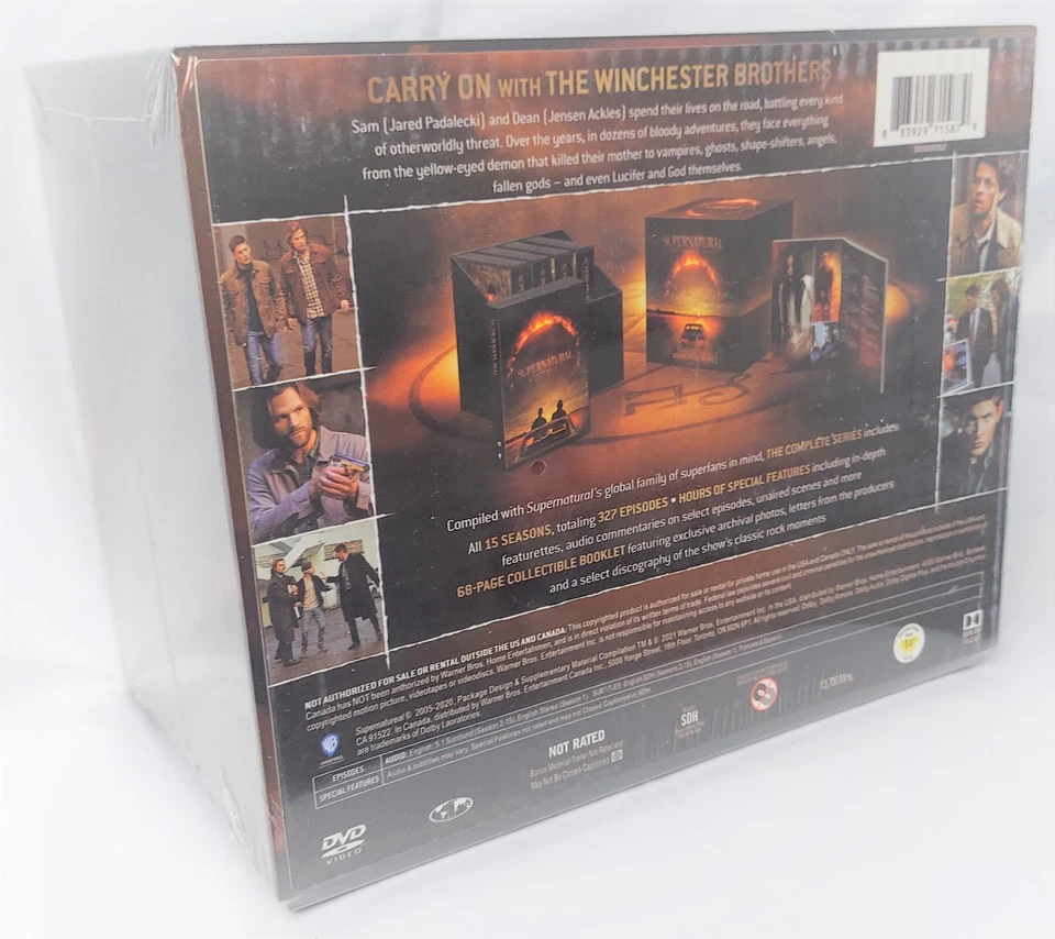 Supernatural: The Complete Series Seasons 1-15 DVD Box Set New Sealed - Image 4 of 4