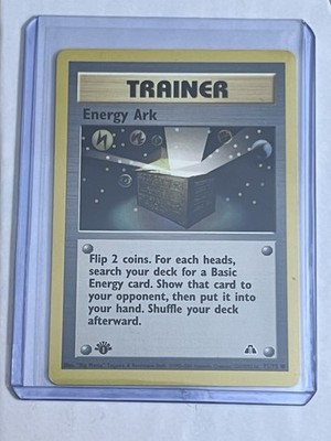 2001 Pokemon 1rst Edition Neo Discovery Trainer Energy Ark 75/75