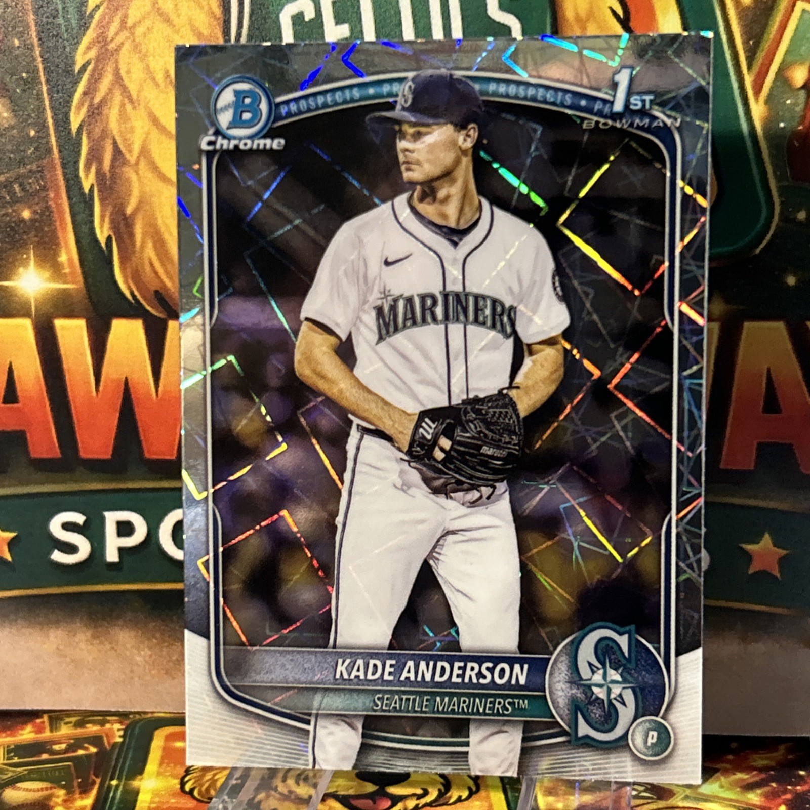 2025 Bowman Draft Chrome Kade Anderson Lazer Refractor - #BDC-3 Mariners 1st