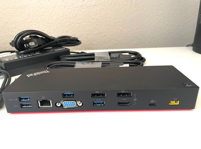 Lenovo ThinkPad Thunderbolt3 ドック (40AC) Lenovo ThinkPad Thunderbolt 3 Docking Station 40AC w/ AC, HDMI +