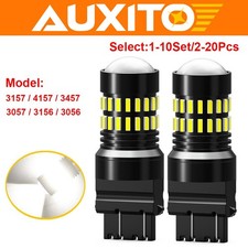 2pcs Auxito 3157 3156 Led Reverse Backup Light Bulb 6000k Bright White 2400lm Us