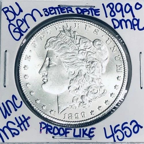 1899 O BU UNCIRCULATED MORGAN SILVER DOLLAR AUTHENTIC U.S.MINT FREESHIPPING 4552
