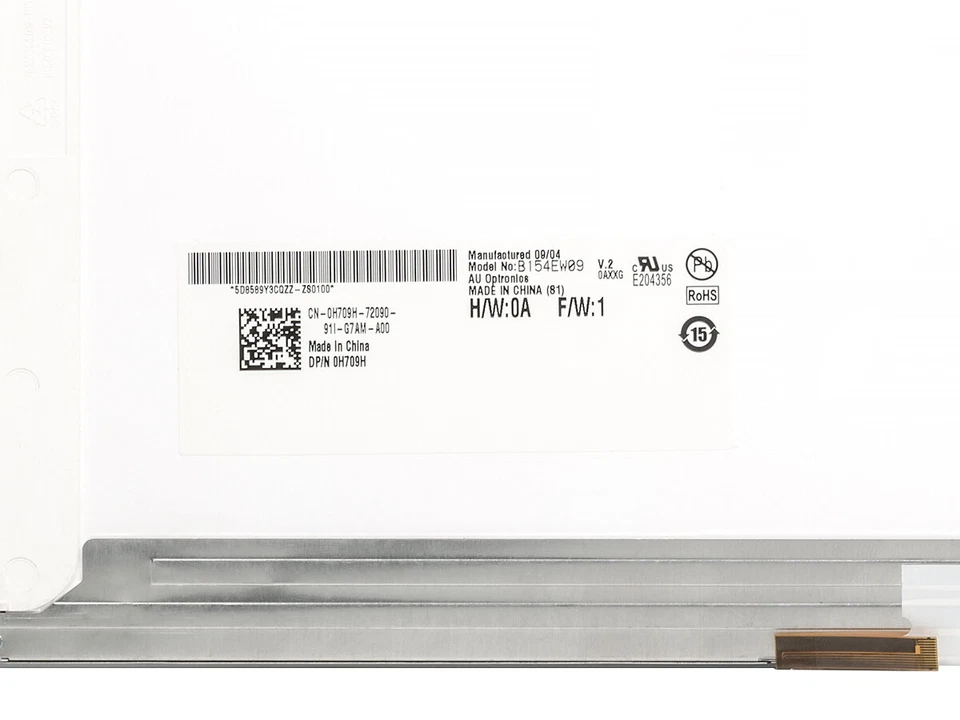 Genuine Dell H709H 15.4" WXGA Glossy CCFL LCD Screen 1280 x 800 B154EW09 V.2 - Image 3 of 3