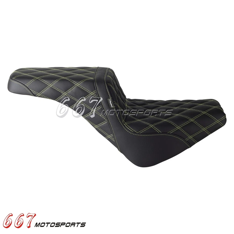 For Harley Softail FLHCS Street Bob FXBBS FXBB 2018-2025 Club Style LS 2-UP Seat — 第 2/4 张图片