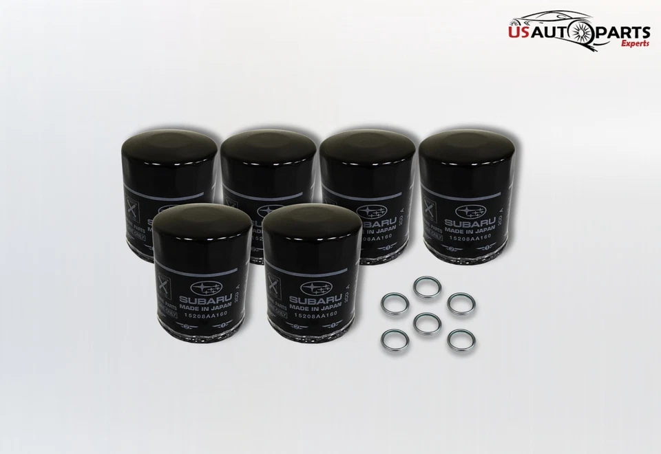 Paquete 6 - Filtro de aceite y junta de motor genuino Subaru para Legacy Impreza 2010-2025 Foto 3 de 4