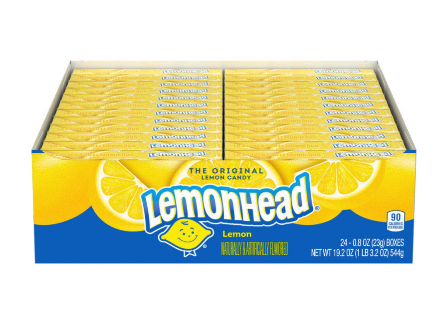 Конфеты Lemonhead 0,8 унции в коробке, 24 шт.
