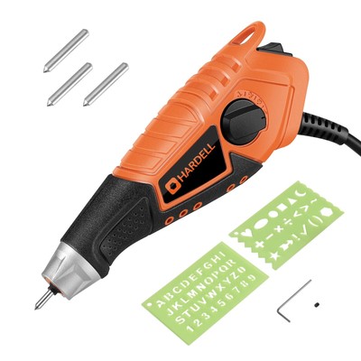 HARDELL 15W Engraver,5 Speed Etching Power Tool Equipped with Soft Rubber Han