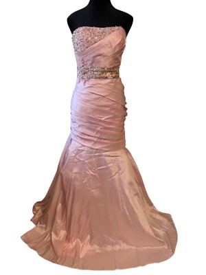 light pink mermaid bridesmaid dresses Spaghetti Strap Mermaid Pale Pink Long Bridesmaid Dress