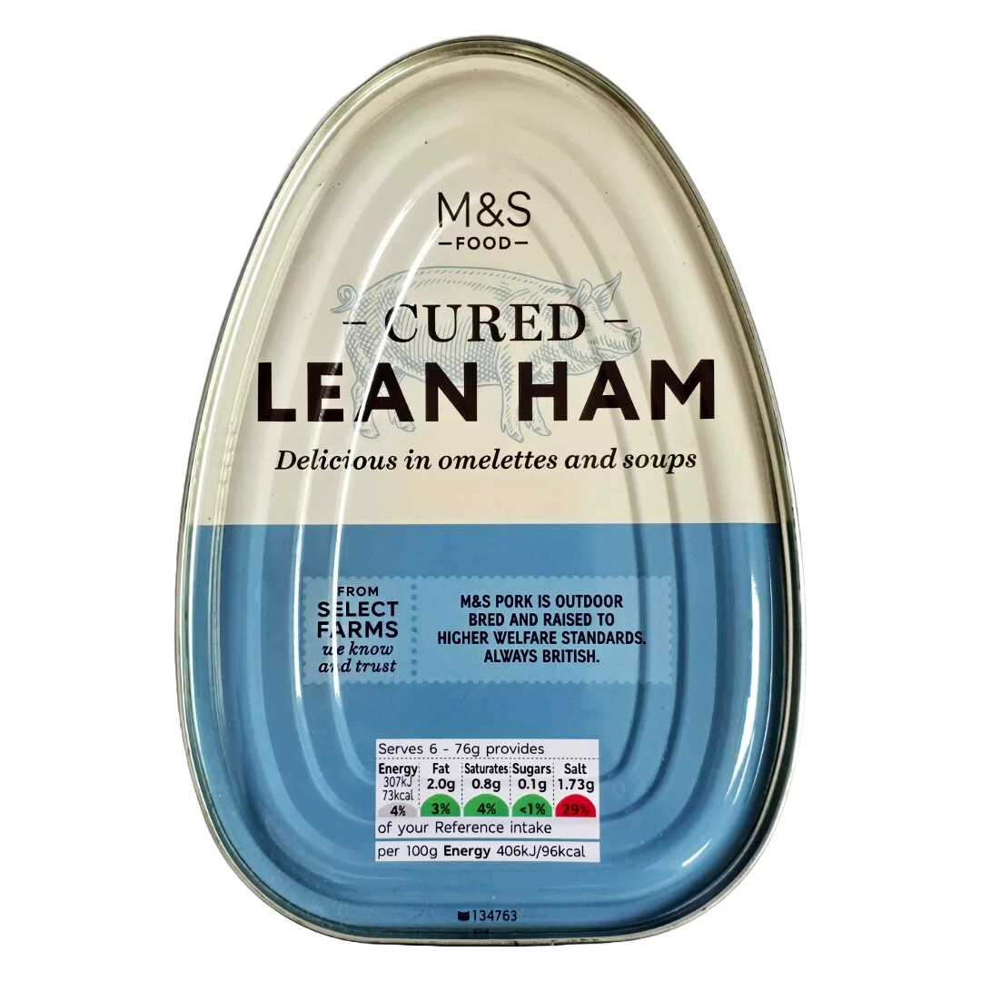 M&S Cured Lean Ham Made from Selected Cuts of Cured Pork Premium Quality 454g