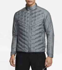 Nike Running Jacket Mens 2XL Therma-FIT ADV AeroLoft Repel Down Grey FB7556-084