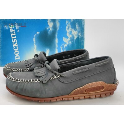 Schuhe Mokassins Casual DOCKSTEPS Apache Nubuk Schwarz Real Leder Made IN Italy