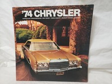 1974 Chrysler Brochure New Yorker Brougham, Town and Country Newport