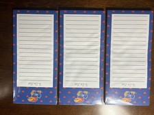 RARE! 3 Kansas University Jayhawk Mascot Notepads 8 1/2