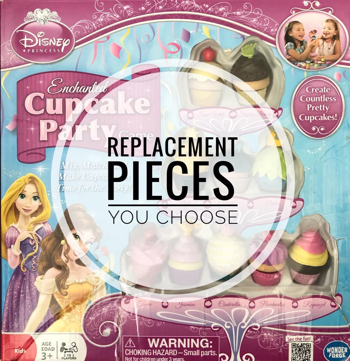 Disney Princess Enchanted Cupcake Party Game Replacement Pieces - You  Choose