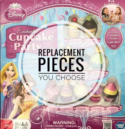 Disney Princess Enchanted Cupcake Party Game Replacement Pieces - You Choose - Foto 1 di 51