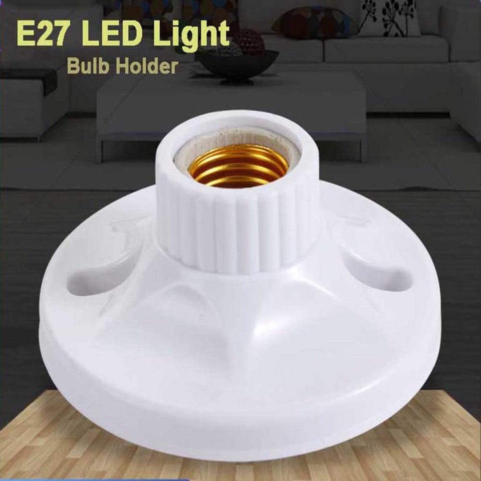10x E27 Round Edison Screw Cap Socket Light Bulb Holder Fitting Lamp