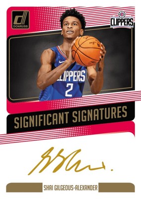 2018 Donruss Shai Gilgeous-Alexander Significant Auto RC NBA 2018 Donruss Shai Gilgeous-Alexander Significant Auto RC NBA