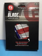 G-FORM Pro-S BLADE Soccer SHIN GUARDS PATRIOTIC Smart-Flex Slip-In Size L NIP
