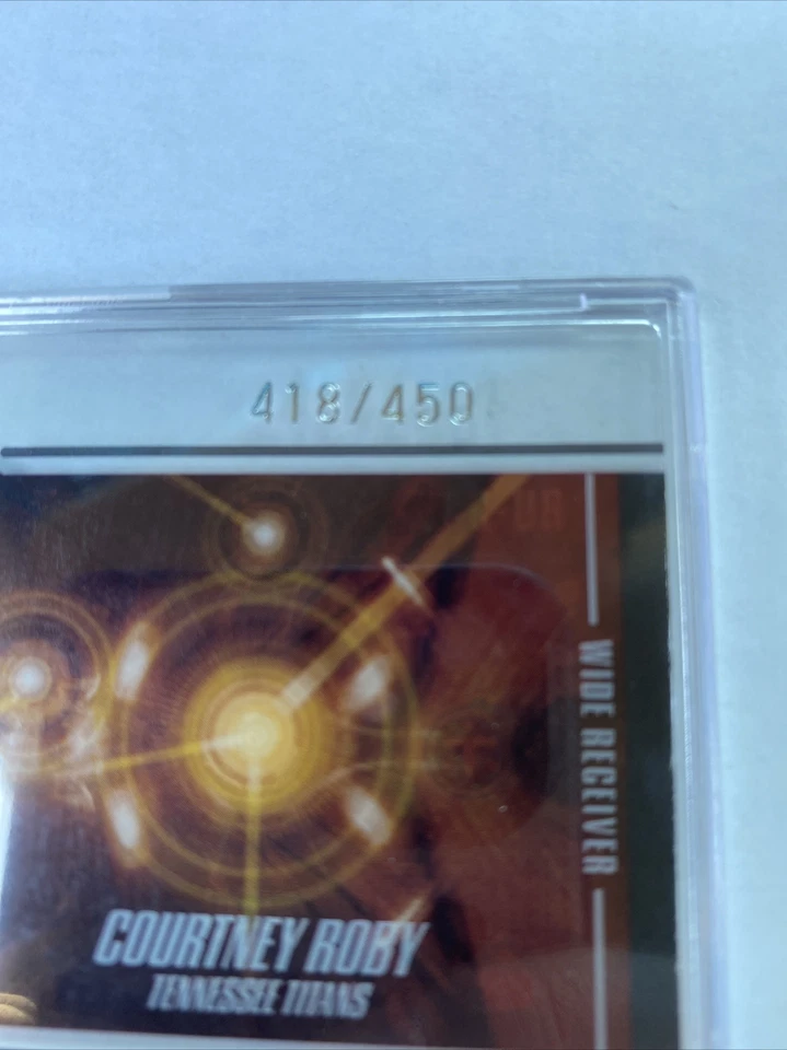 2005 Playoff Contenders Courtney Roby Rookie Round-Up RC #RU-34 #ed 418/450 WR - Image 2 of 2