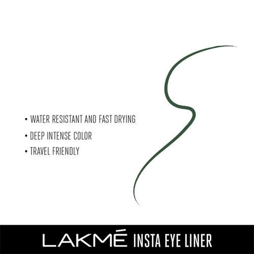 Lakmé Insta Eye Liner Water Resistant - Green, 9 ml - Picture 4 of 5