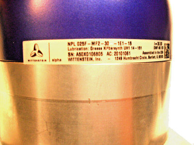 WITTENSTEIN NPL 025F-MF2-30-1E1-18 - Shaft 7/8'' -  Planetary Gearhead