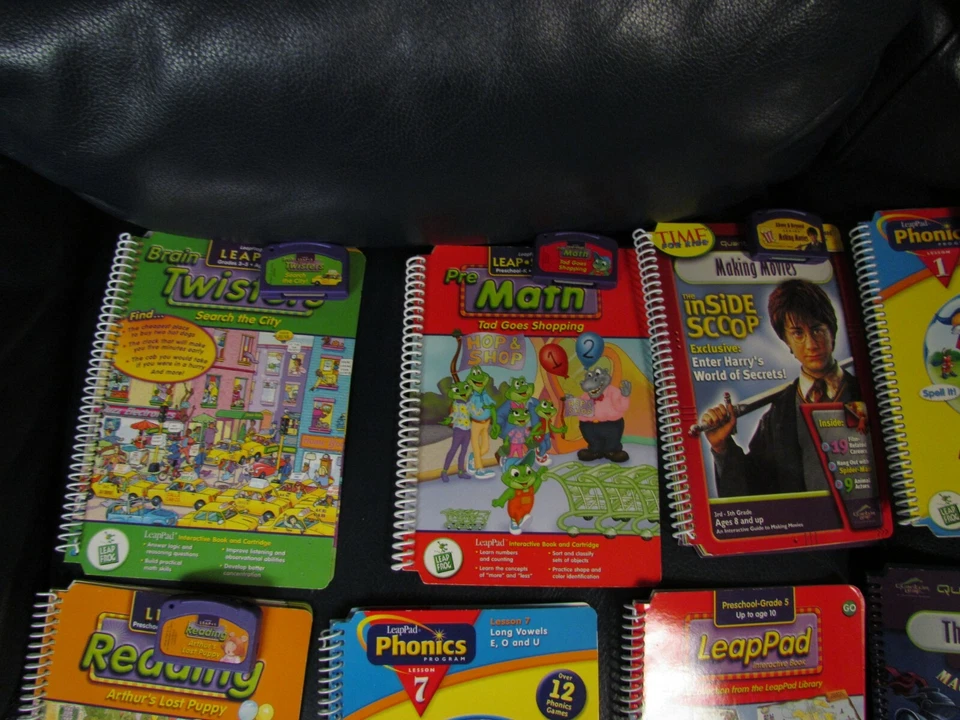 Leap Frog Leap Pad Books and Games 9 Plus Arthur Harry Potter Phonics and more - Image 2 of 4