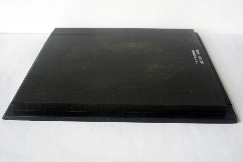Original Black Burke & James 6 x 6" Wooden Lens Board Undrilled Rare Find - Image 4 of 4