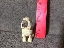 SITTING POODLE Christmas Dog Ornament 3  