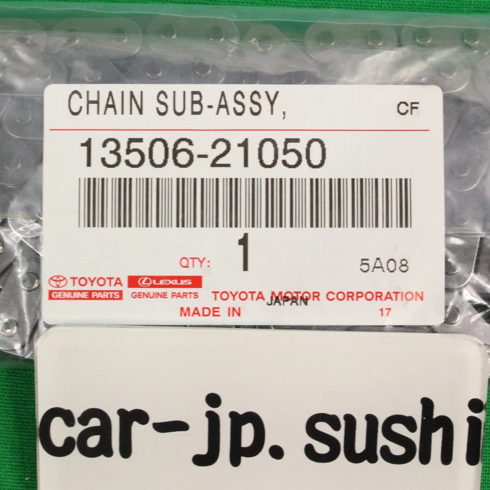 Cadena de distribución del motor Toyota Prius Yaris Echo 1.5 1NZFE 1NZFXE 13506-21050 genuina Foto 3 de 4