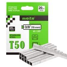 1,512- 45,360 PCS 20 Gauge 3/8 inch Crown Upholstery Staples 304 Stainless Steel