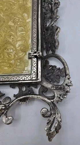 Edgar Berebi 7833-6 Cristalli Specchio Smalto Tono Argento Splendido Vintage Scarso - Foto 8 di 15