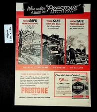 1949 Eveready Prestone Anti-Freeze When Safety's a Must Print Ad 43692