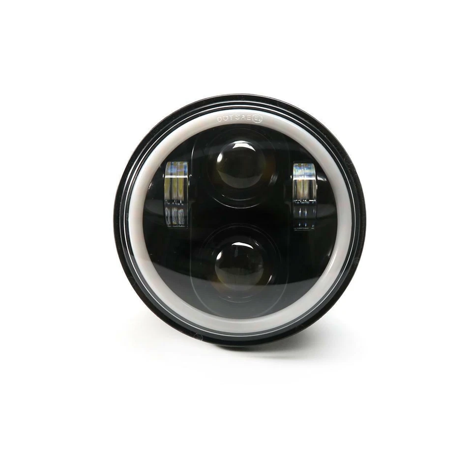 Faro LED 5 3/4" DRL señal amarilla para Suzuki DRZ110 DRZ125L DRZ250 DRZ400 Foto 3 de 4