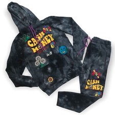 Reason Brand mens 100 AUTHENTIC 2p set Hoodie  Pants size Medium Multicolor