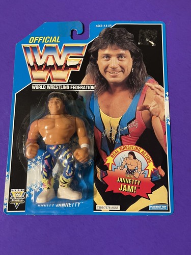 NEW WWF  WWE HASBRO MARTY JANNETTY JAM BLUE USA CA...