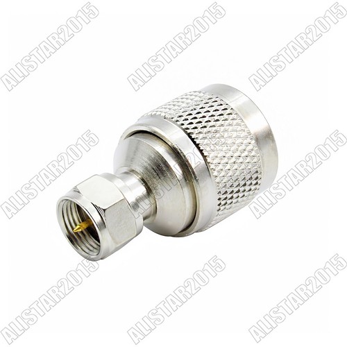 1x Conector Adaptador RF Enchufe N Macho a F Recto Tipo N a F Latón Níquel - Imagen 4 de 6