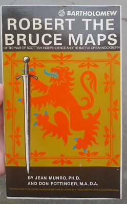 Robert The Bruce Maps 1974 Bartholomew Munro & Pottinger
