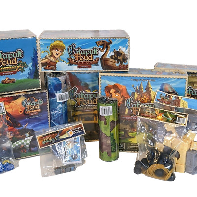 Catapult Feud 2 Player Bundle - Hydra Volcano Vikings Ammo- Catapult Kingdoms