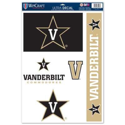 Vanderbilt Commodores Multi-Use Decal Set - 11'' x 17''