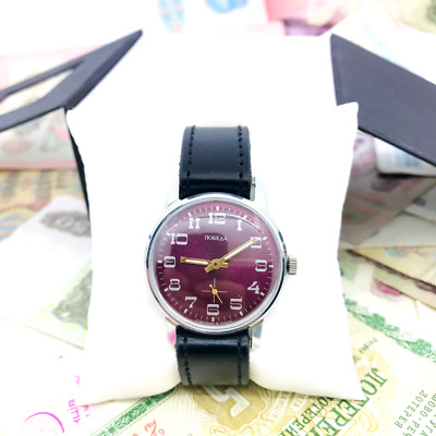   New Red Pobeda 2602 15 jewels wrist watch Victory USSR Soviet Service  