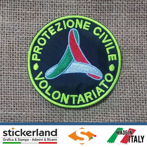 Patch Ricamata Protezione Civile Puglia - Toppa Termoadesiva 9cm, Ricamo Ufficiale - Foto 3