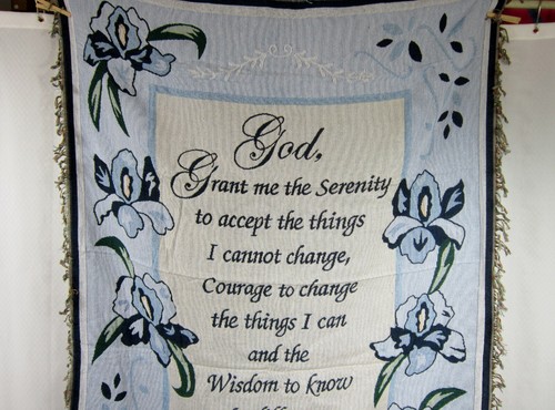 Serenity Prayer Inspirational Woven Throw Recovery Blanket NWT - Picture 10 of 12