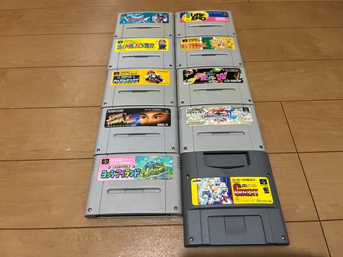 Nintendo Super Famicom Console & 10 Games & BOX & Manual 0612 - Picture 7 of 23