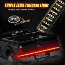 60" Truck Tailgate LED Light Bar Brake Reverse Turn Signal Stop Tail Strip 2023
