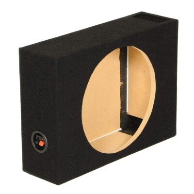 QPOWER SINGLE 10  VENTED SHALLOW MOUNT EMPTY WOOFER ENCLOSURE SUBWOOFER BOX