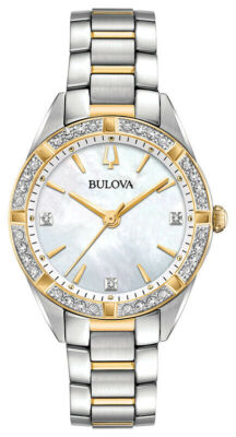 Bulova 98R263 SUTTON Diamond Lustrous Mother-of-Pearl Dial 