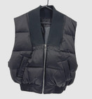 Sz S/M Black Puffer Full Zip Vest Fall Winter Vest (I)