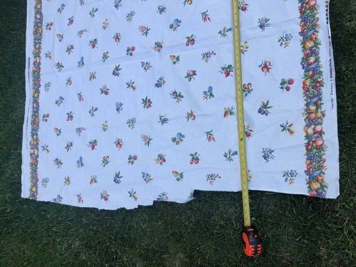 Brunschwig & Fils Fruitier Fabric 54” X 5 Yd Multicolor Fruit Floral Vintage - Picture 9 of 12
