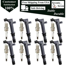 8Pcs Ignition Coil and Iridium Spark Plug Kit For 2000-2007 Dodge Dakota 4.7L