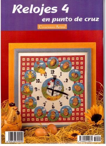 OOP Spainish cross stitch magazine. Relojes No 4 - Picture 1 of 1